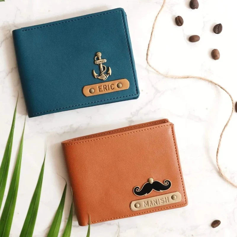 Personalised Mens Wallet with Charm