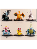 Pokemon 6pcs Set with base - Action Figure 6-8cm